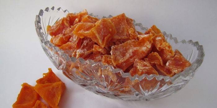 Mel de abóbora cristalizada