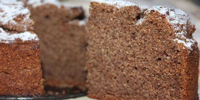 Torta de Semolina de Chocolate