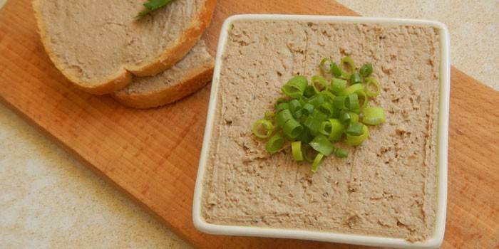 Paté de hígado listo para el hogar