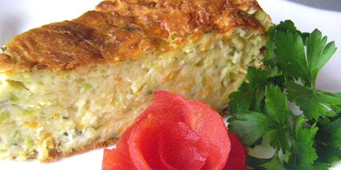 Fatia de torta de abóbora