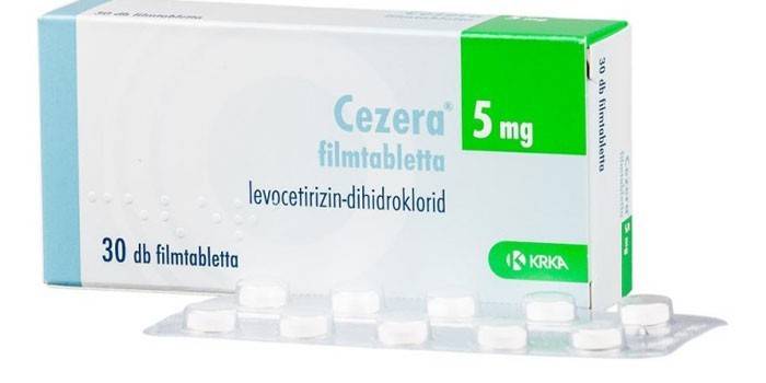 Comprimidos Ceser em embalagem