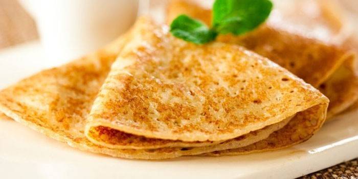 Panquecas finas fritas