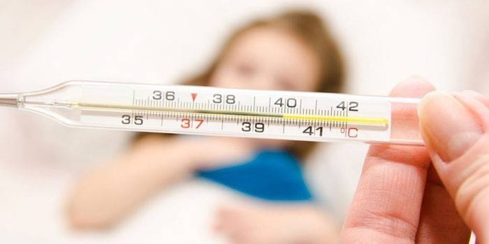 Wysoka temperatura na termometrze rtęciowym