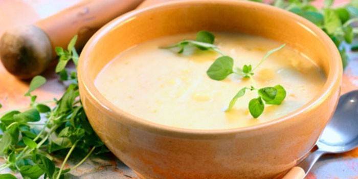 Sopa de raíz de apio