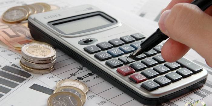 Calculadora e moedas