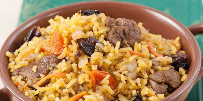 Arroz de Cordero y Pasas