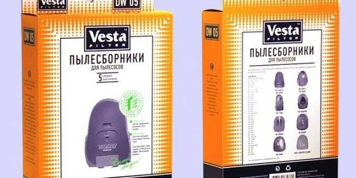 Sacos de aspirador de pó para aspirador Vesta para Daewoo DW 05