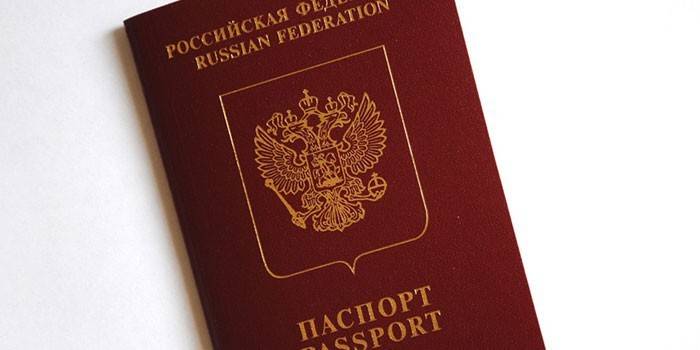 Passaporte de um cidadão da Rússia