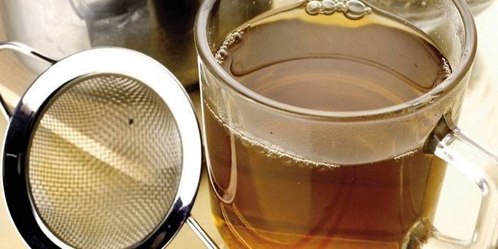 Decocción en una taza