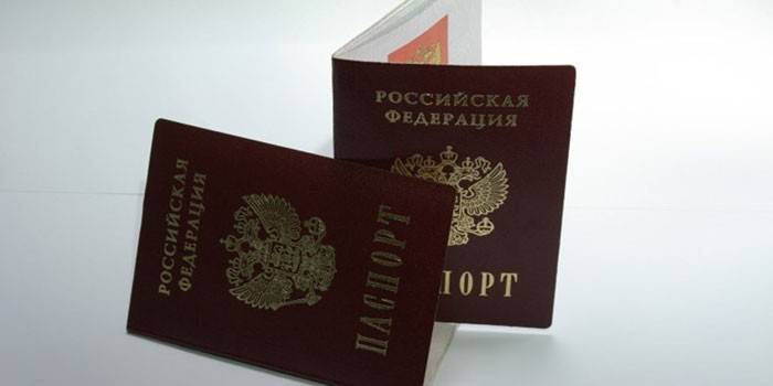 Passaporte de um cidadão da Rússia