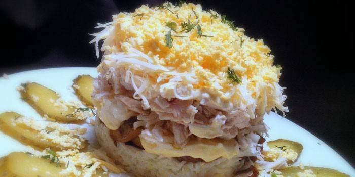 Salada de folhado