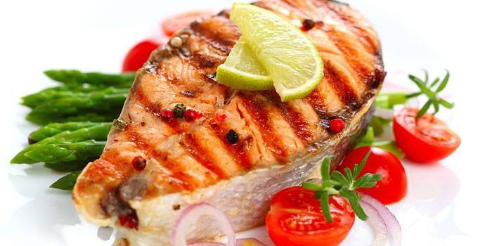 Salmón a la parrilla