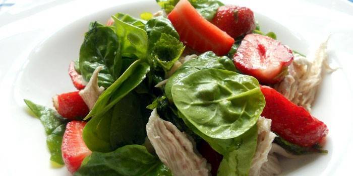 Salada de Toranja e Morango