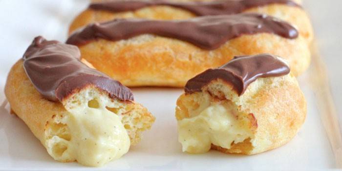 Eclairs caseros