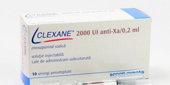 Clexane na embalagem