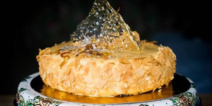 Pastel de mousse de caramelo