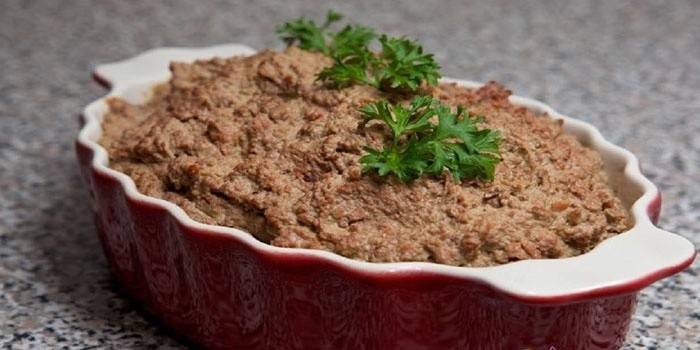 Paté de hígado listo