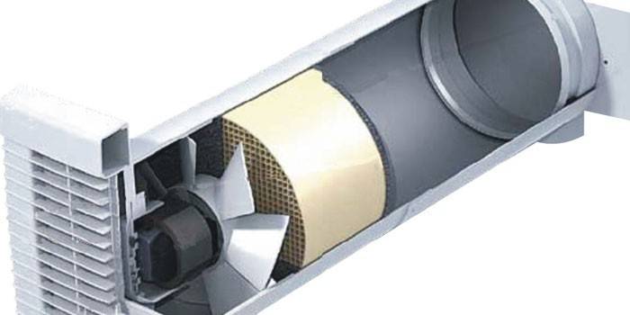 Nútené ventilátorové zariadenie s rekuperátorom