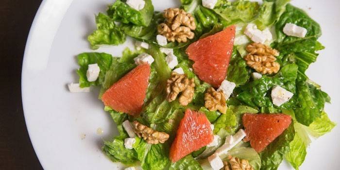 Salada de Toranja e Feta