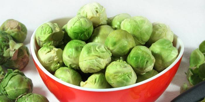 Coles de Bruselas frescas