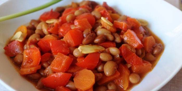 Estofado de frijoles dietéticos