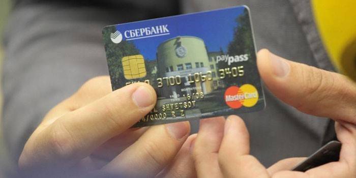 Plastová karta Sberbank