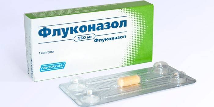 Comprimidos de fluconazol por embalagem