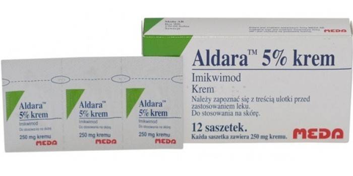 Aldara krém v balení