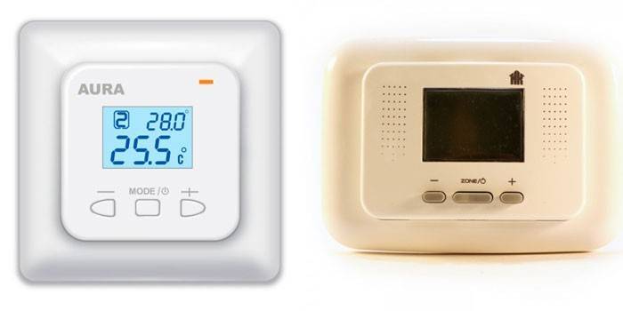 Dwa modele regulatorów temperatury AURA LTC 440 i Comfort TP 730