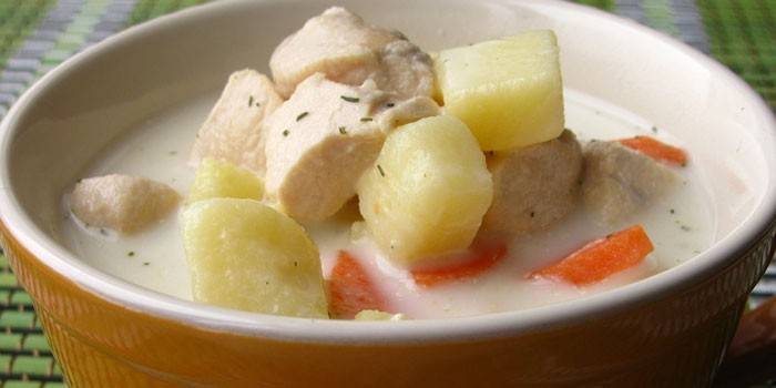 Purê de batata e cenoura