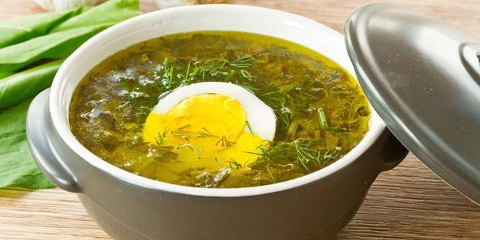 Sopa de ovo azeda