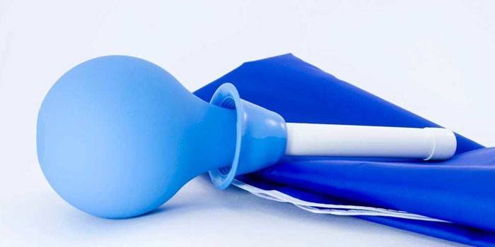 Enema azul