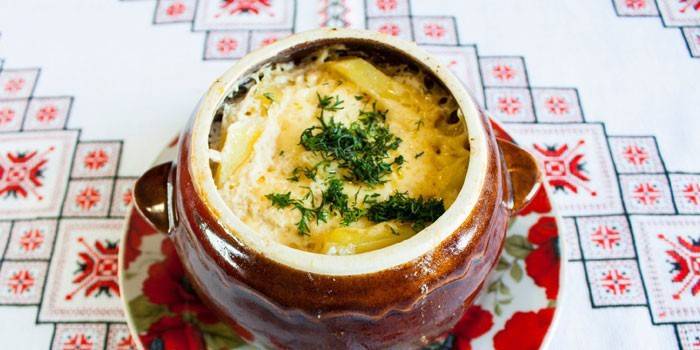 Quente em vaso