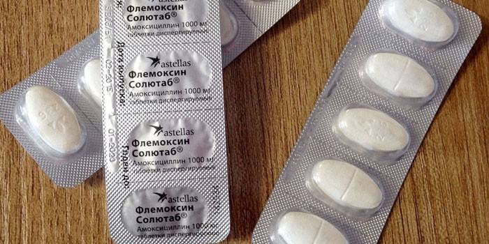 Antibiotický flemoxín Solutab v balení