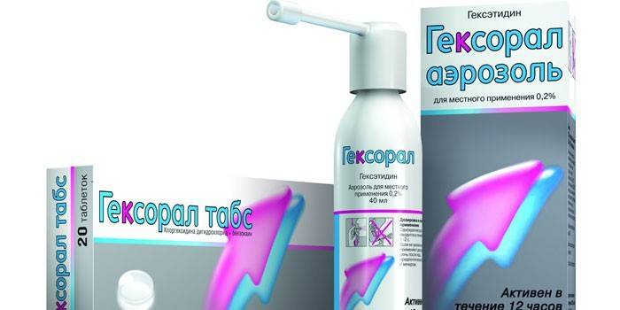 Hexoral v aerosóloch a tabletách