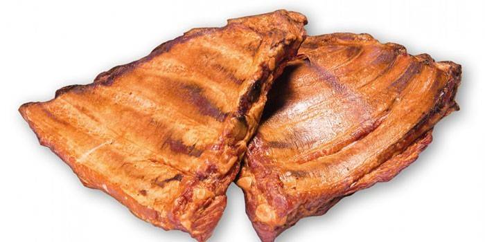Costillas de cerdo ahumadas