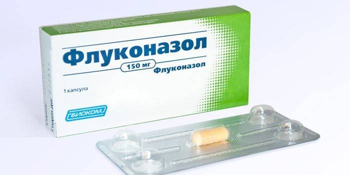 Tabletki flukonazolu w opakowaniu