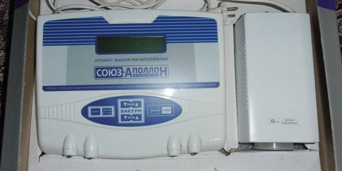 El dispositivo para el tratamiento de la prostatitis Soyuz-Apollo
