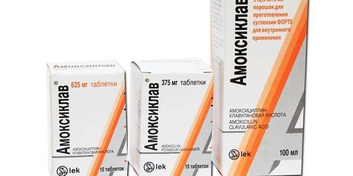 Preparat Amoxiclav o różnych formach uwalniania