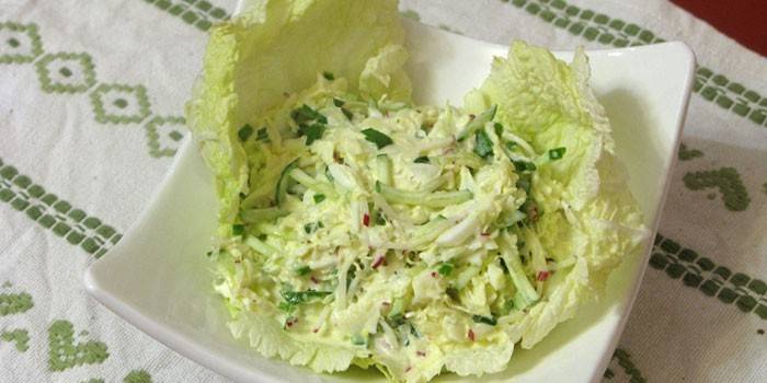 Salada de couve chinesa