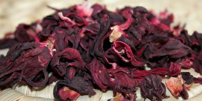 Pétalos secos de hibisco