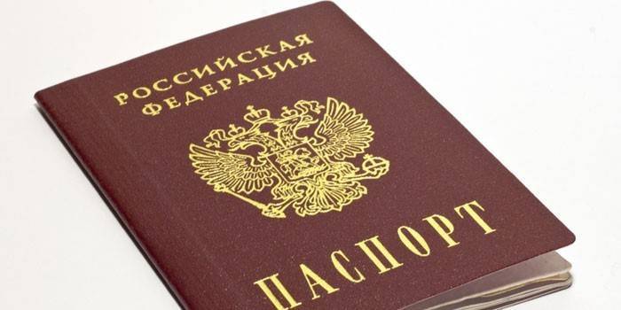Passaporte de um cidadão da Rússia