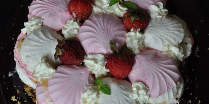 Sobremesa de marshmallow de gengibre