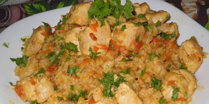  Uzbecká pilaf s kuracím mäsom