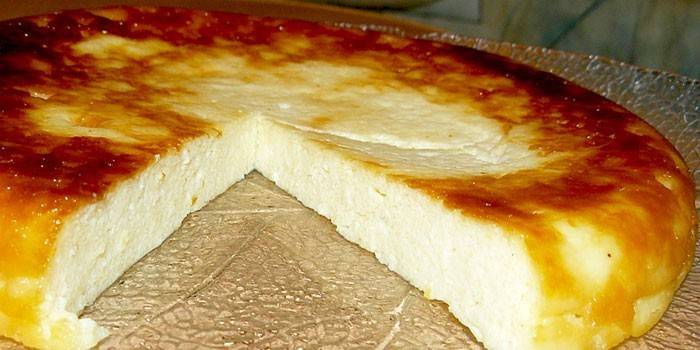 Cazuela de requesón al horno con almidón