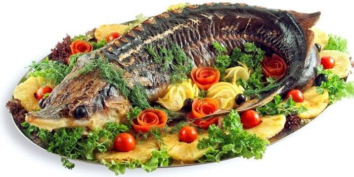 Sterlet al horno
