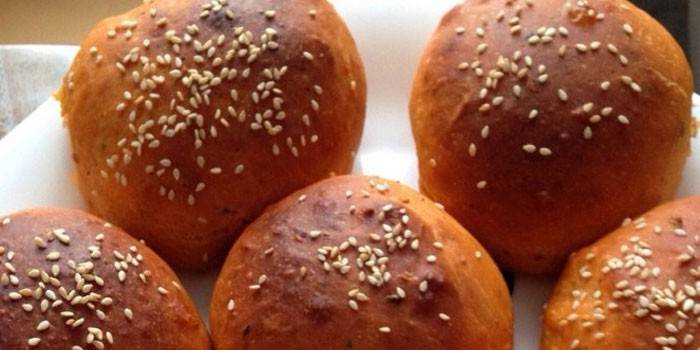 Bollo de sésamo casero