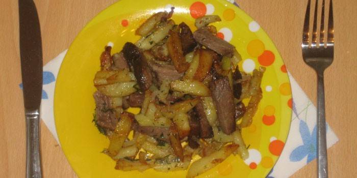 Batata com carne de porco