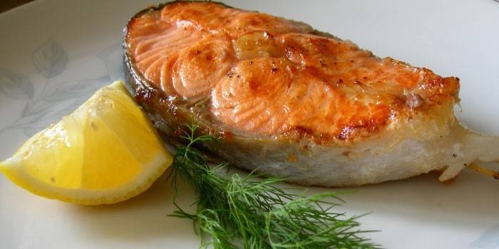 Filete de salmón a la parrilla