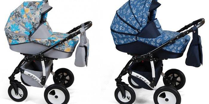 Alis Mateo Stroller Modelo Azul E Cinza